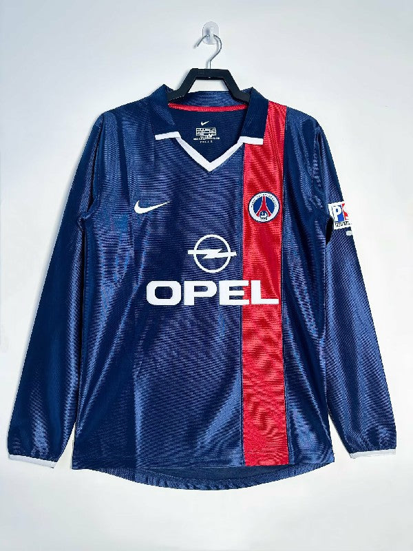 Paris 2001-02 Home Retro Long Sleeve Soccer Jersey