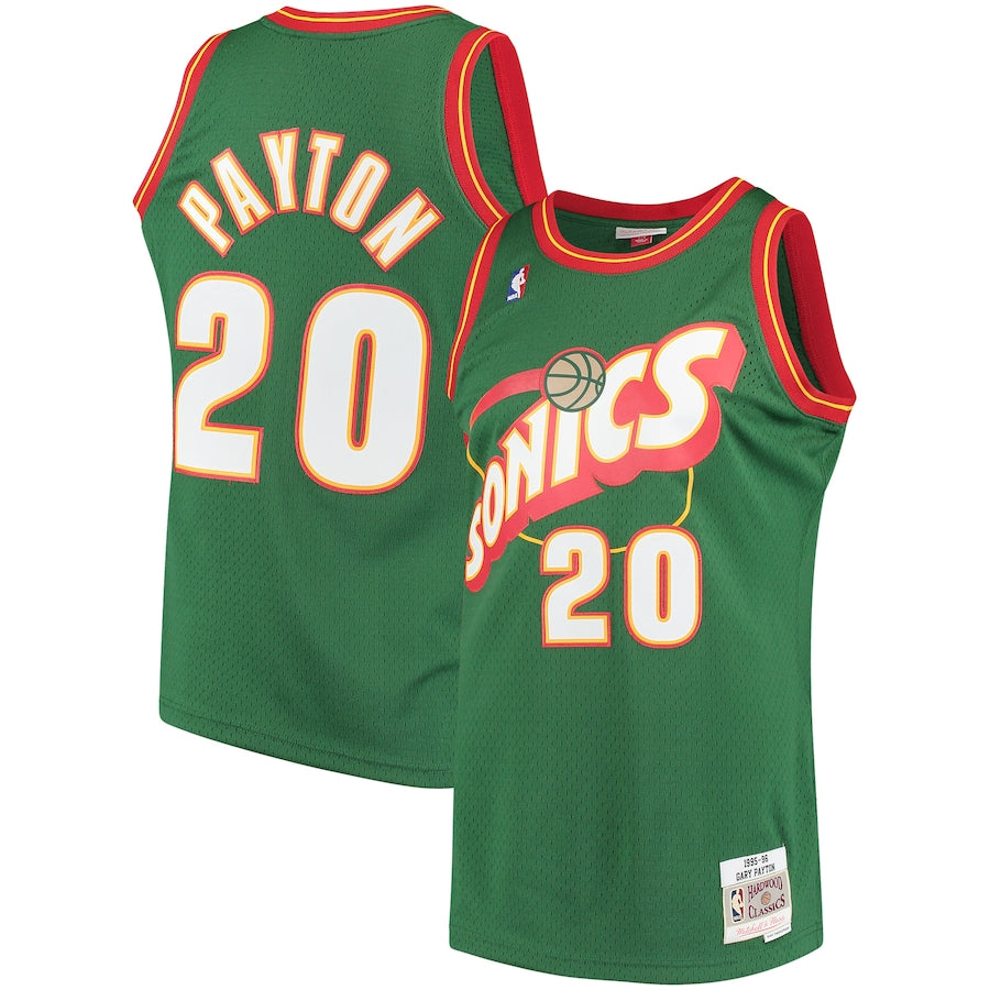 Gary Payton - Seattle SuperSonics - Mitchell & Ness Hardwood Classics Jersey - Green