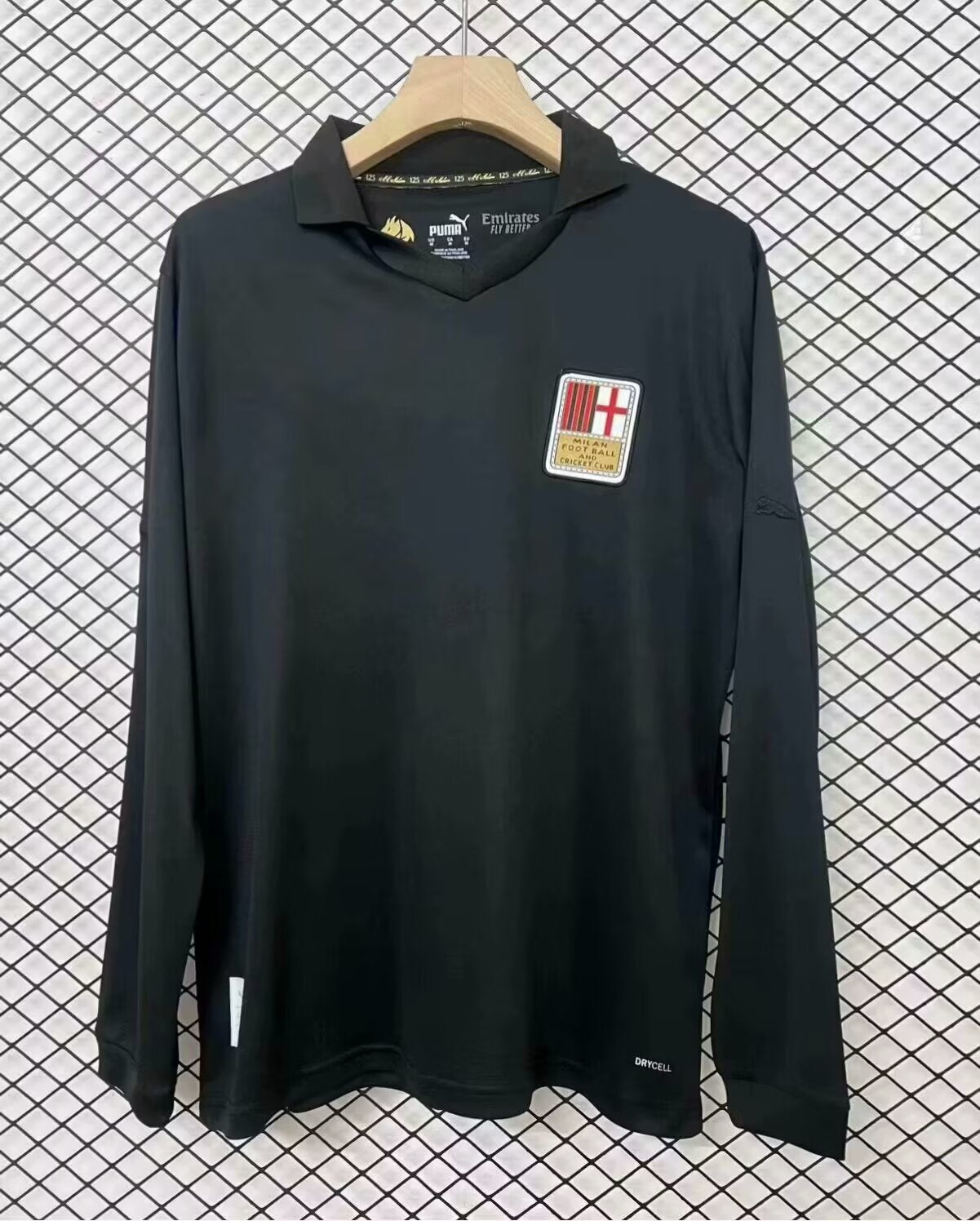 2024/25 AC Milan 125th Anniversary Commemorative Edition Soccer Jersey Long Sleeves Black