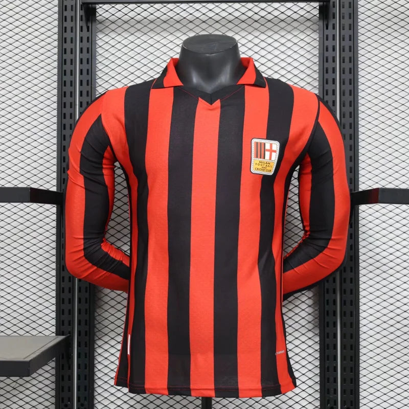 2024/25 AC Milan 125th Anniversary Commemorative Edition Soccer Jersey Player Version Long Sleeves