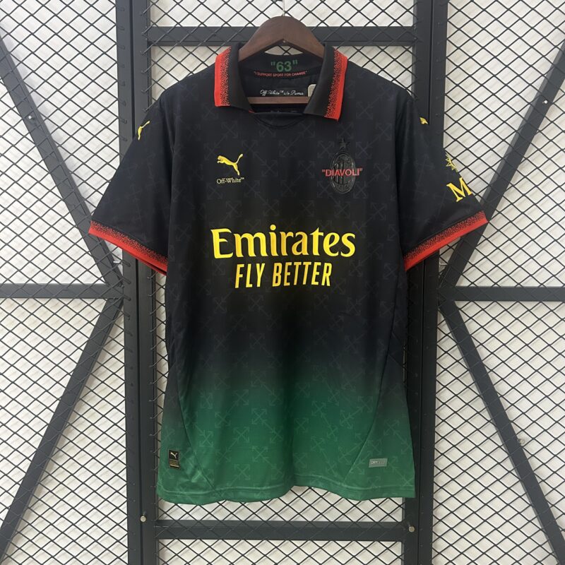 2024/25 AC Milan Co-Branded Edition Soccer Jersey Black