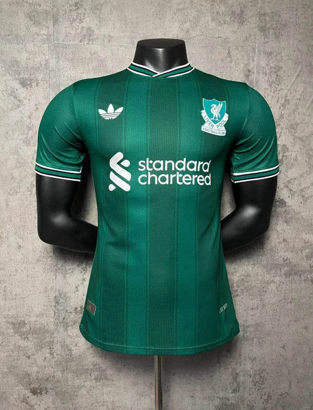 2025/26 Liverpool Away Soccer Jersey Player Version Green