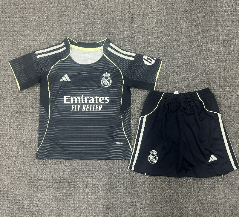 kids Real Madrid 2025-26 away Soccer Jersey
