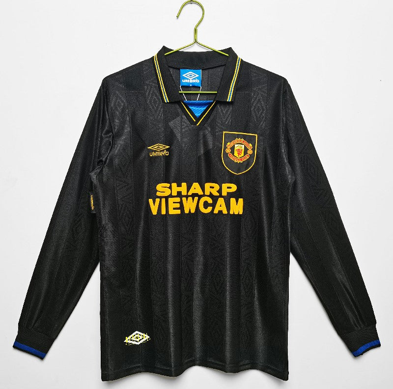 Manchester United 1993/94 away Long Sleeve Retro Soccer Jersey