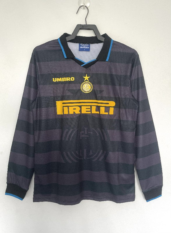 Inter Milan 1997-98 third away Long Sleeve Retro Soccer Jersey