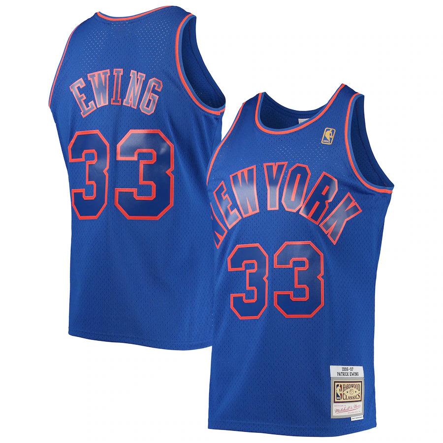 Patrick Ewing - Blue - New York Knicks - 1996/97 - Hardwood Classics Swingman Jersey