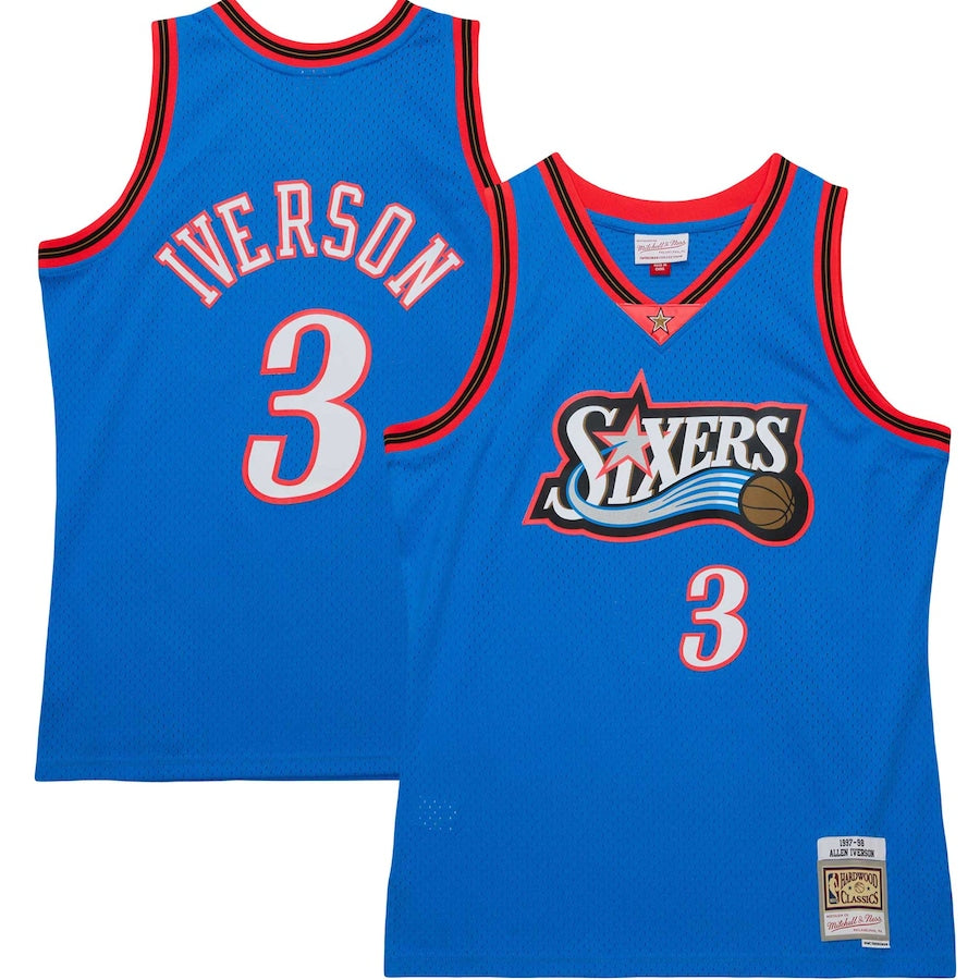 Allen Iverson - Men's Mitchell & Ness  - Philadelphia 76ers Hardwood Classics -1997/98
