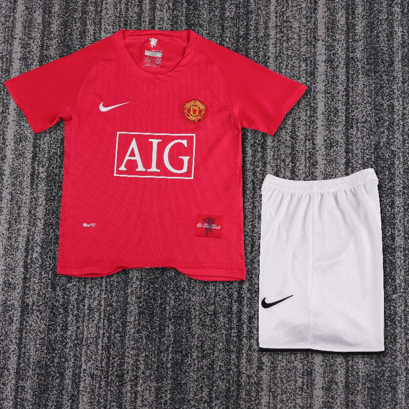 kids Manchester United 2007/08 home Soccer Jersey