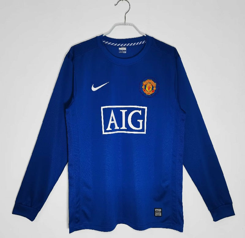 Manchester United 2008/09 third away Long Sleeve Retro Soccer Jersey