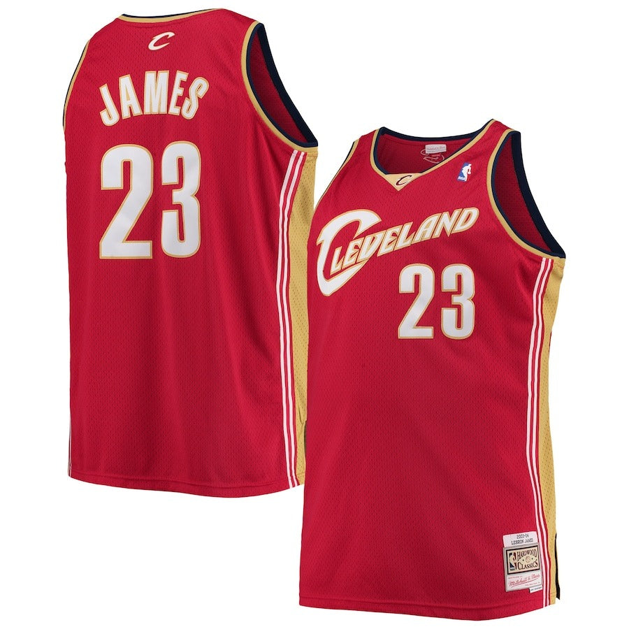 LeBron James - Men's Mitchell & Ness - Cleveland Cavaliers - Big & Tall Hardwood Classics Jersey