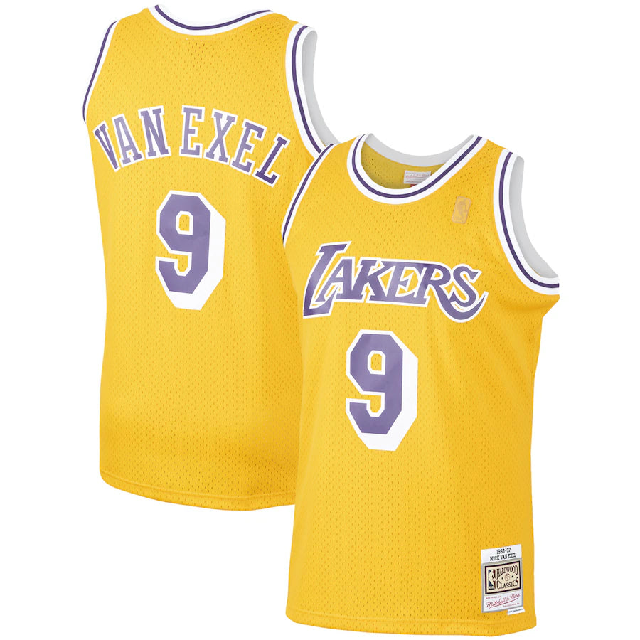 Nick Van Exel - Los Angeles Lakers - 1996/97- Men's Mitchell & Ness Hardwood Classics jersey