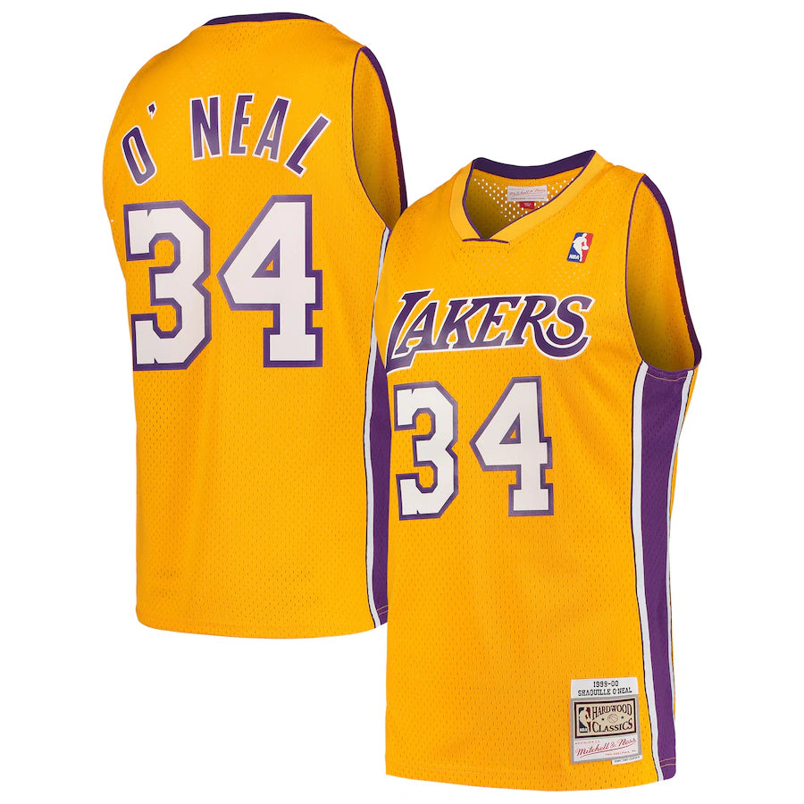 Shaquille O'Neal - Los Angeles Lakers - Hardwood Classics Swingman Jersey - Gold