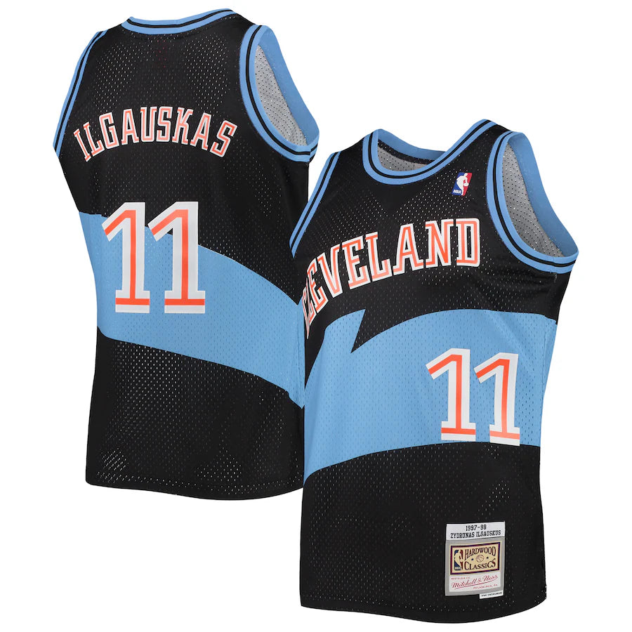 Zydrunas Ilgauskas - Cleveland Cavaliers - Hardwood Classics Swingman Jersey - Black