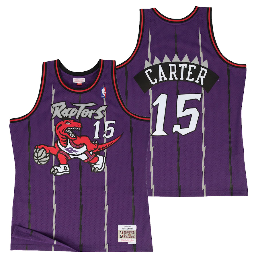 Vince Carter - Toronto Raptors - 1990 - Hardwood Classics Road Swingman Jersey Mitchell & Ness