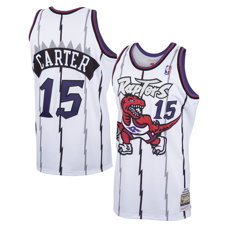 Vince Carter - Toronto Raptors - 1998 Hardwood Classics Home Swingman Jersey - Mitchell & Ness
