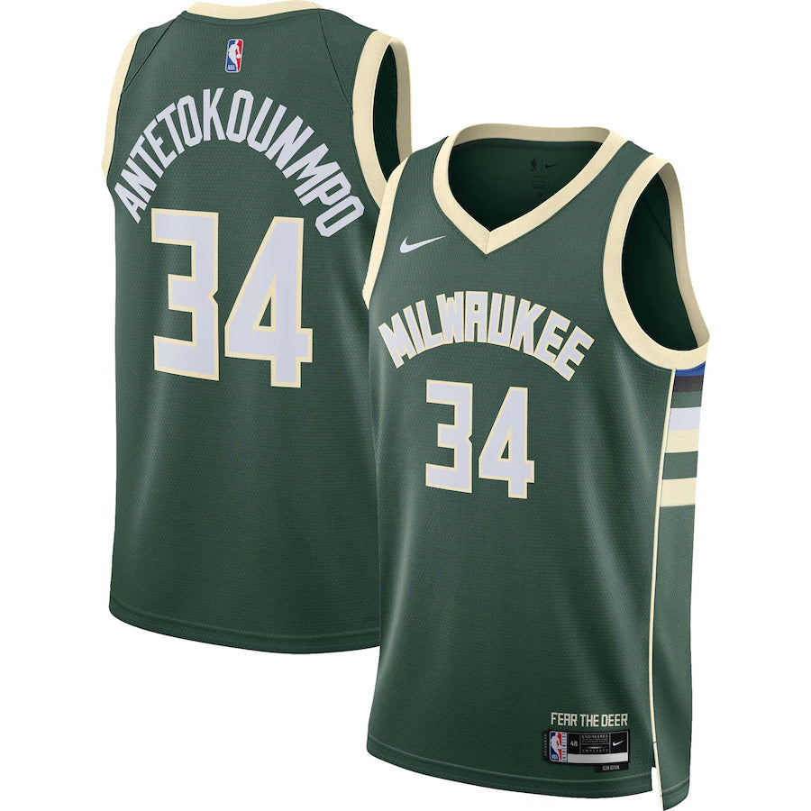 Giannis Antetokounmpo Milwaukee Bucks - Swingman Jersey - Icon Edition